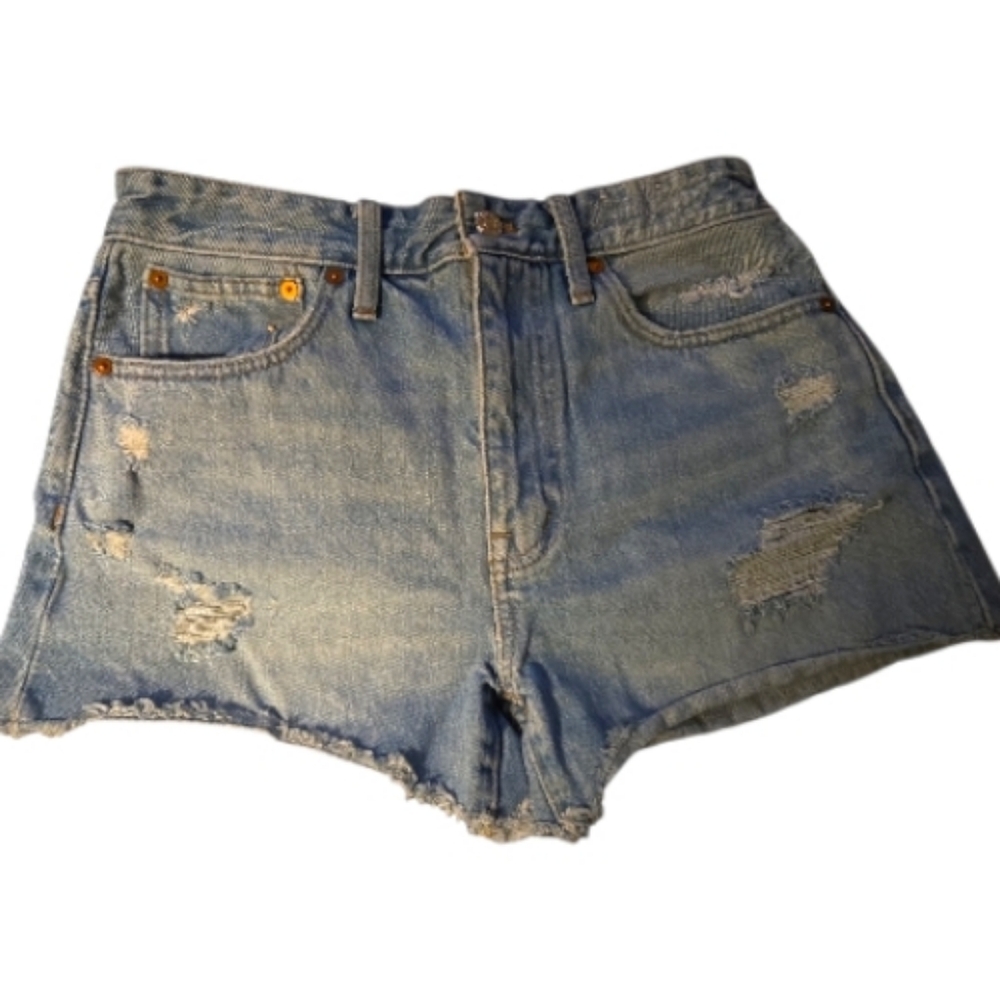 MADEWELL RELAXED DENIM SHORTS WOMENS 27